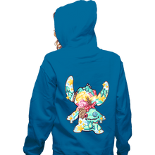 Load image into Gallery viewer, Secret_Shirts Zippered Hoodies, Unisex / Small / Royal Blue Magical Stitch