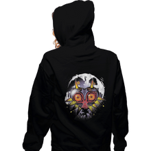 Load image into Gallery viewer, Shirts Zippered Hoodies, Unisex / Small / Black The Power Behind the Mask
