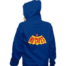 Load image into Gallery viewer, Secret_Shirts Zippered Hoodies, Unisex / Small / Royal Blue No Spidey Capes