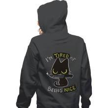 Load image into Gallery viewer, Shirts Zippered Hoodies, Unisex / Small / Dark Heather Tired Of Being Nice