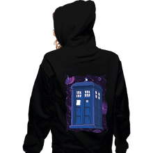 Load image into Gallery viewer, Daily_Deal_Shirts Zippered Hoodies, Unisex / Small / Black Pixel Tardis