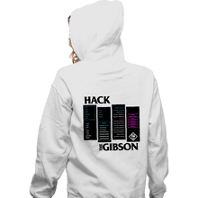 Load image into Gallery viewer, Secret_Shirts Zippered Hoodies, Unisex / Small / White Hackers The Gibson
