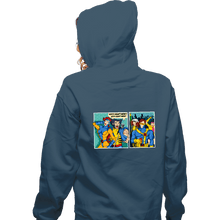 Load image into Gallery viewer, Shirts Zippered Hoodies, Unisex / Small / Indigo Blue Clueless Scotty