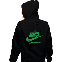 Load image into Gallery viewer, Shirts Zippered Hoodies, Unisex / Small / Black Just Shout It