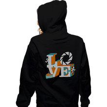 Load image into Gallery viewer, Shirts Zippered Hoodies, Unisex / Small / Black Love Portal