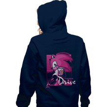 Load image into Gallery viewer, Secret_Shirts Zippered Hoodies, Unisex / Small / Navy Blue Driver