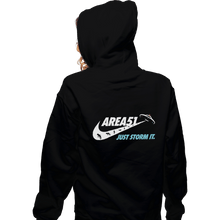 Load image into Gallery viewer, Shirts Zippered Hoodies, Unisex / Small / Black Just Storm It