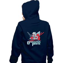 Load image into Gallery viewer, Shirts Zippered Hoodies, Unisex / Small / Navy Opossumus Prime
