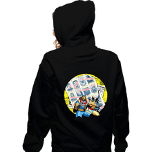 Load image into Gallery viewer, Daily_Deal_Shirts Zippered Hoodies, Unisex / Small / Black Future Past Animated