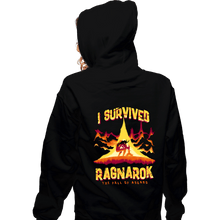 Load image into Gallery viewer, Daily_Deal_Shirts Zippered Hoodies, Unisex / Small / Black I Survived Ragnarok