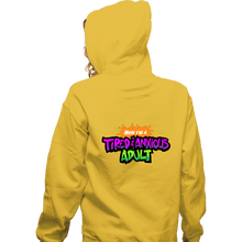 Load image into Gallery viewer, Daily_Deal_Shirts Zippered Hoodies, Unisex / Small / White Tired & Anxious Adult