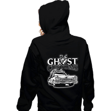 Load image into Gallery viewer, Daily_Deal_Shirts Zippered Hoodies, Unisex / Small / Black Ghost Customs