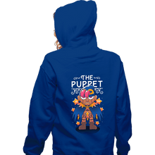 Load image into Gallery viewer, Secret_Shirts Zippered Hoodies, Unisex / Small / Royal Blue The Puppet