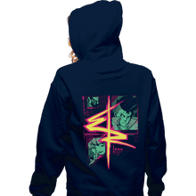 Load image into Gallery viewer, Daily_Deal_Shirts Zippered Hoodies, Unisex / Small / Navy Cyberrunners