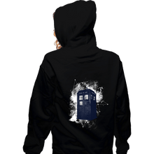 Load image into Gallery viewer, Secret_Shirts Zippered Hoodies, Unisex / Small / Black Star Tardis