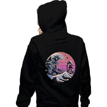 Load image into Gallery viewer, Shirts Pullover Hoodies, Unisex / Small / Black Retro Wave EVA