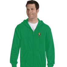 Load image into Gallery viewer, Daily_Deal_Shirts Zippered Hoodies, Unisex / Small / Irish Green Click The Link