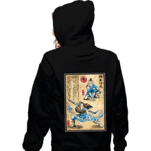 Load image into Gallery viewer, Daily_Deal_Shirts Zippered Hoodies, Unisex / Small / Black Water Tribe Master Woodblock