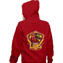 Load image into Gallery viewer, Shirts Zippered Hoodies, Unisex / Small / Red Gryffindors Lions
