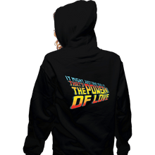 Load image into Gallery viewer, Daily_Deal_Shirts Zippered Hoodies, Unisex / Small / Black Power Of Love