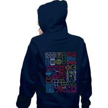 Load image into Gallery viewer, Daily_Deal_Shirts Zippered Hoodies, Unisex / Small / Navy Nostalgic Doodles