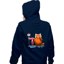 Load image into Gallery viewer, Daily_Deal_Shirts Zippered Hoodies, Unisex / Small / Navy Panda Bus Stop
