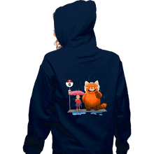 Load image into Gallery viewer, Daily_Deal_Shirts Zippered Hoodies, Unisex / Small / Navy Panda Bus Stop