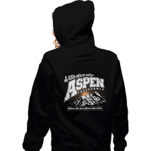 Load image into Gallery viewer, Shirts Zippered Hoodies, Unisex / Small / Black Aspen