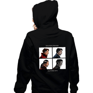 Daily_Deal_Shirts Zippered Hoodies, Unisex / Small / Black Multiverse Days