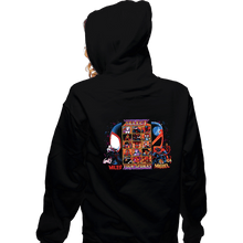 Load image into Gallery viewer, Daily_Deal_Shirts Zippered Hoodies, Unisex / Small / Black Clash Of Spider