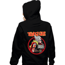 Load image into Gallery viewer, Secret_Shirts Zippered Hoodies, Unisex / Small / Black Thundergirl