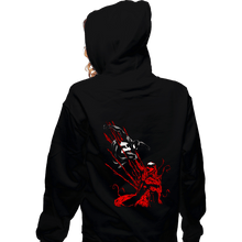 Load image into Gallery viewer, Shirts Zippered Hoodies, Unisex / Small / Black Spider VS Carnage