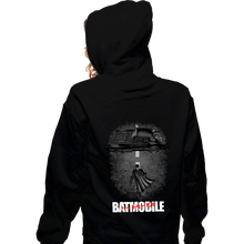 Load image into Gallery viewer, Daily_Deal_Shirts Zippered Hoodies, Unisex / Small / Black To The Batmobile