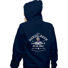 Load image into Gallery viewer, Secret_Shirts Zippered Hoodies, Unisex / Small / Navy Mandelbaum Gym