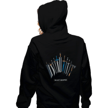 Load image into Gallery viewer, Daily_Deal_Shirts Zippered Hoodies, Unisex / Small / Black Select Weapon