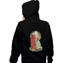 Load image into Gallery viewer, Shirts Zippered Hoodies, Unisex / Small / Black The Bloody Kiss