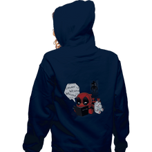 Load image into Gallery viewer, Shirts Zippered Hoodies, Unisex / Small / Navy Death Merc
