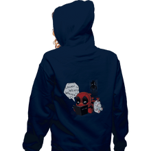 Load image into Gallery viewer, Shirts Zippered Hoodies, Unisex / Small / Navy Death Merc