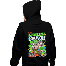 Load image into Gallery viewer, Shirts Zippered Hoodies, Unisex / Small / Black Maximum Crunch