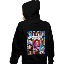 Load image into Gallery viewer, Daily_Deal_Shirts Zippered Hoodies, Unisex / Small / Black The Wandering Samurai