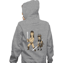 Load image into Gallery viewer, Shirts Zippered Hoodies, Unisex / Small / Sports Grey The Barbarian And The Thief