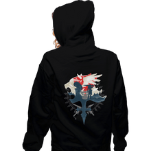Load image into Gallery viewer, Shirts Zippered Hoodies, Unisex / Small / Black Gunblades and Angels
