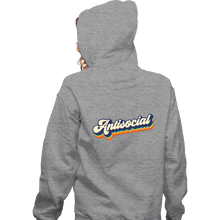 Load image into Gallery viewer, Secret_Shirts Zippered Hoodies, Unisex / Small / Sports Grey Antisocial.