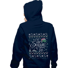 Load image into Gallery viewer, Shirts Zippered Hoodies, Unisex / Small / Navy The Season &#39;Tis
