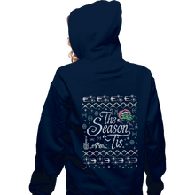 Load image into Gallery viewer, Shirts Zippered Hoodies, Unisex / Small / Navy The Season 'Tis