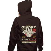 Load image into Gallery viewer, Shirts Zippered Hoodies, Unisex / Small / Dark Chocolate Gizmo's Pizza