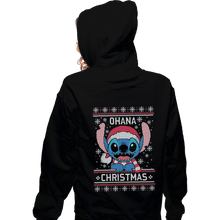 Load image into Gallery viewer, Shirts Zippered Hoodies, Unisex / Small / Black Ohana Christmas