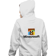 Load image into Gallery viewer, Shirts Zippered Hoodies, Unisex / Small / White Minecrosoft