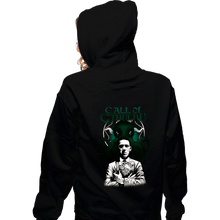 Load image into Gallery viewer, Secret_Shirts Zippered Hoodies, Unisex / Small / Black The Call