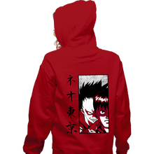 Load image into Gallery viewer, Shirts Zippered Hoodies, Unisex / Small / Red Neo Tokyo